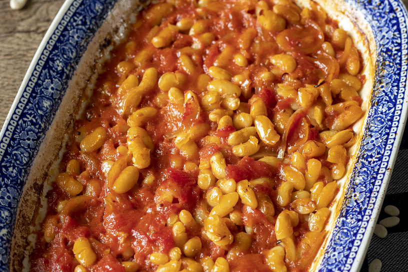 Witte bonen in tomatensaus 